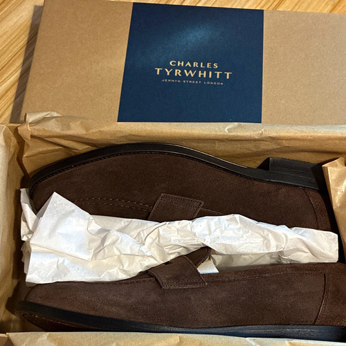 Charles tyrwhitt brown suede - tyrwhitt,