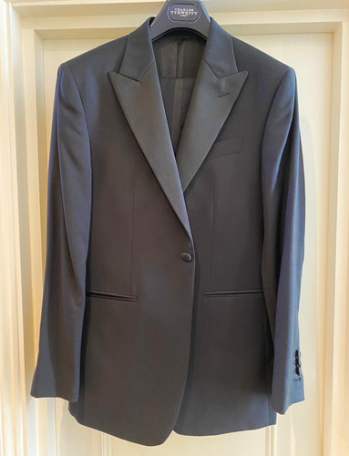 Charles tyrwhitt black merino - black,